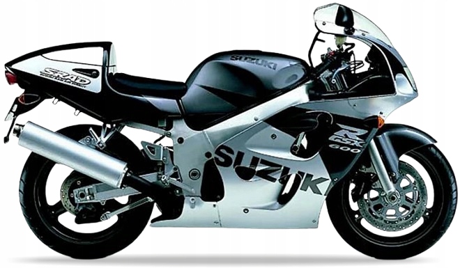 Nálepky Juula Na Suzuki Gsxr 600 1998 Strieborné Y2D Sivé 24K