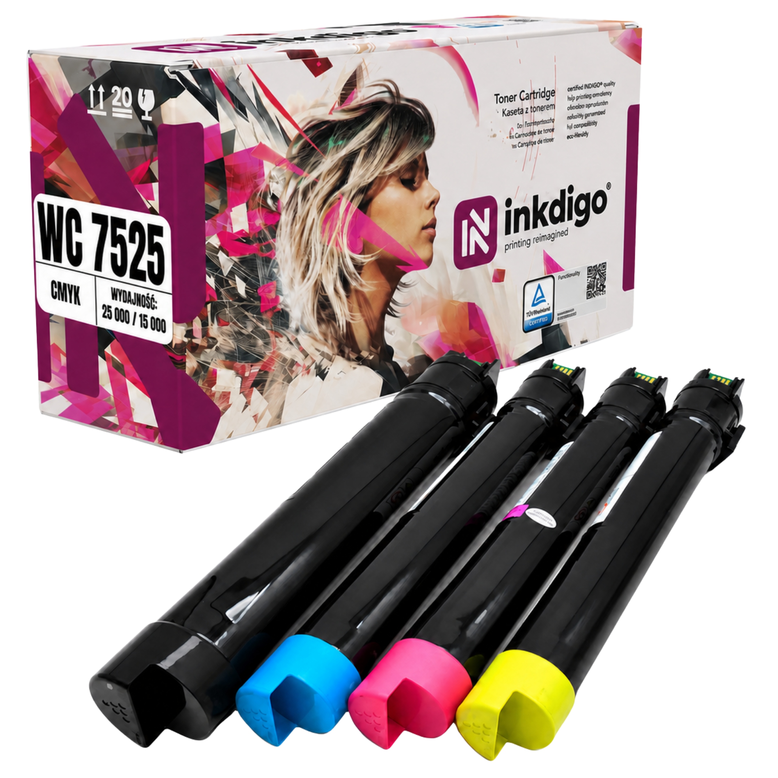 Komplet Pro Xerox Workcentre 7525 7530 7535 Cmyk