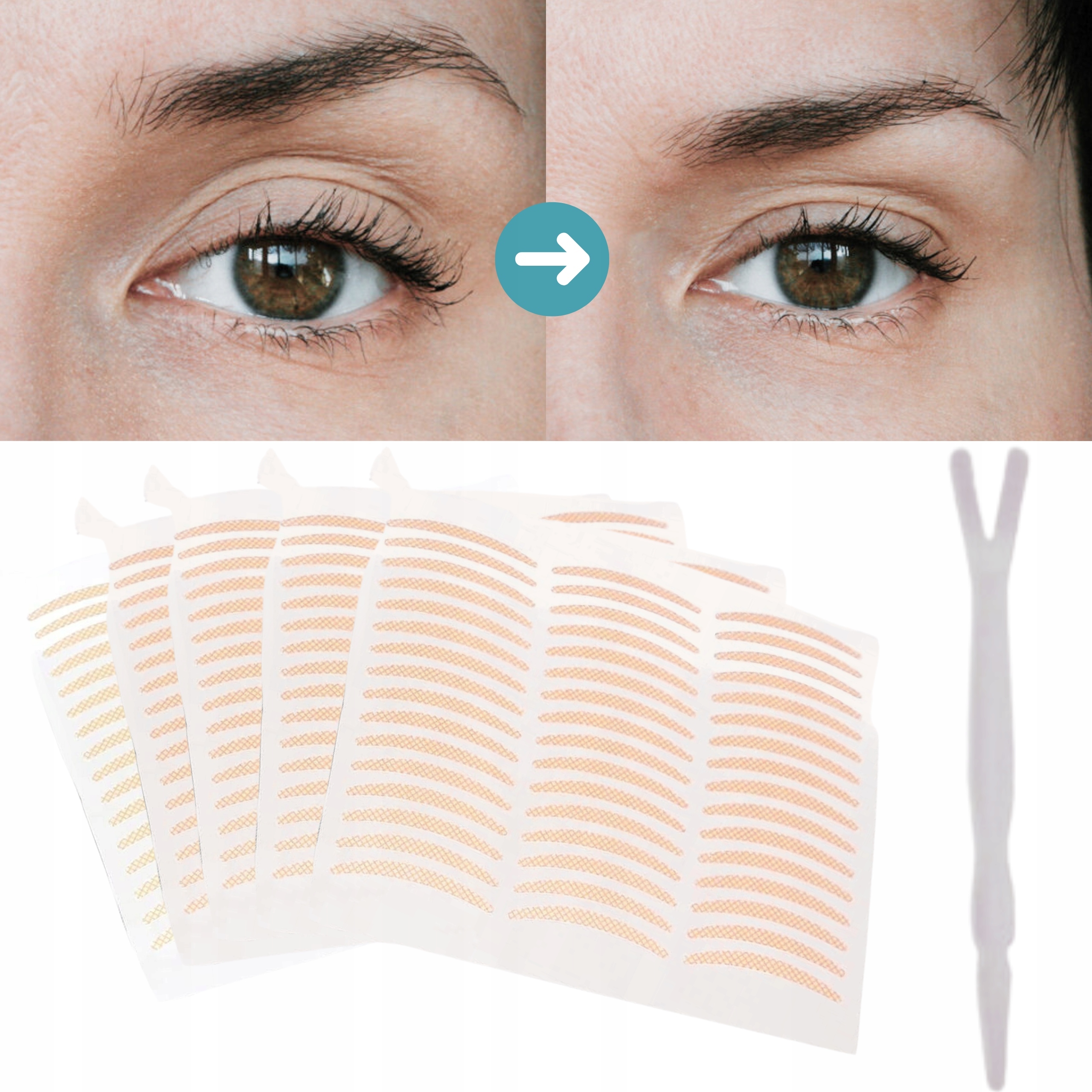Pásky Náplasti Na Padající Víčka Neviditelné Korekční 240 Kusů