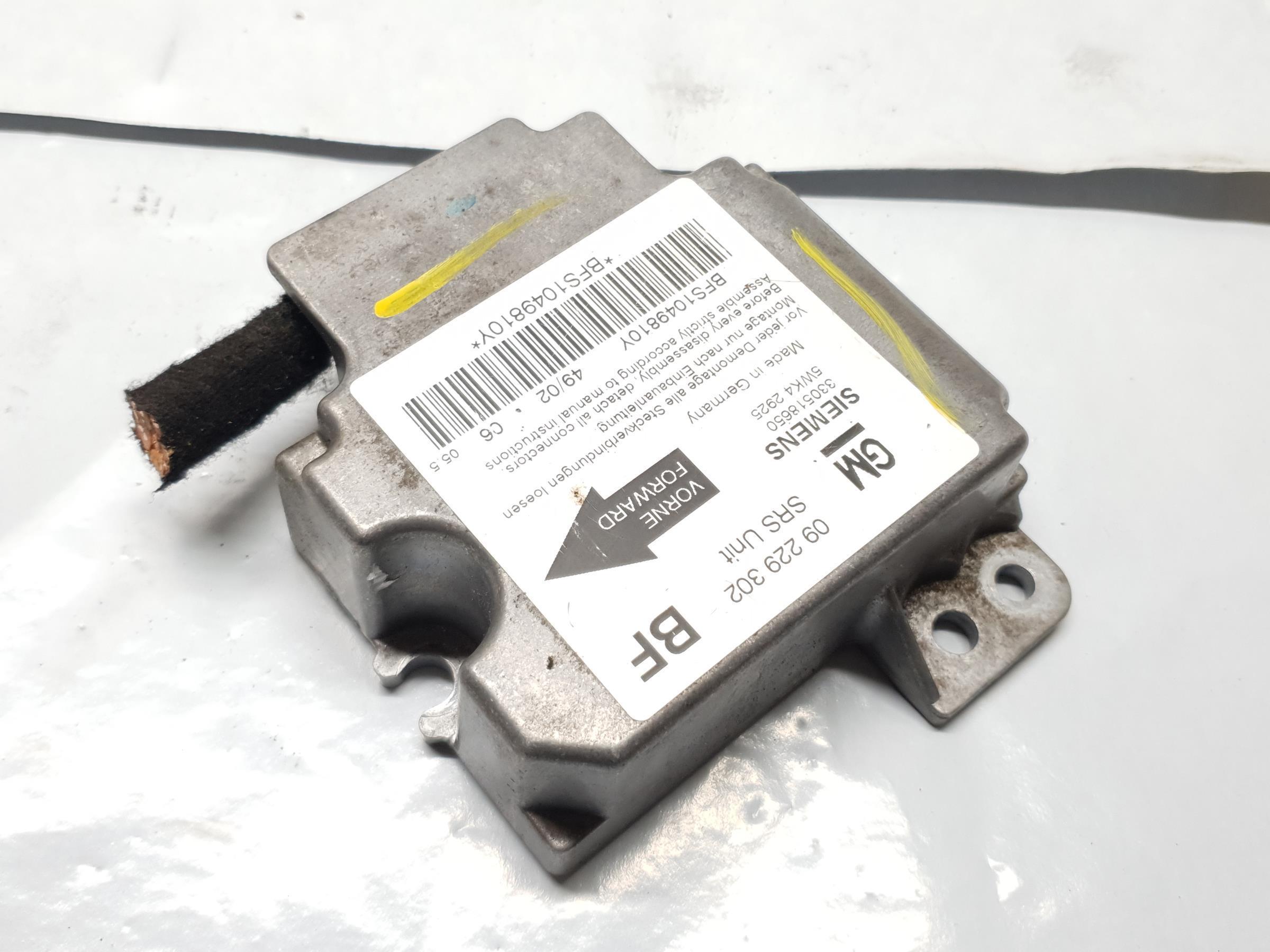 MODUŁ PODUSZEK AIR BAG OPEL ASTRA II G