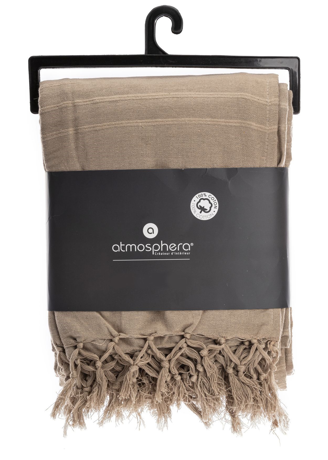 Stylowa bawełniana narzuta na kanapę łózko frędzle Marka Atmosphera