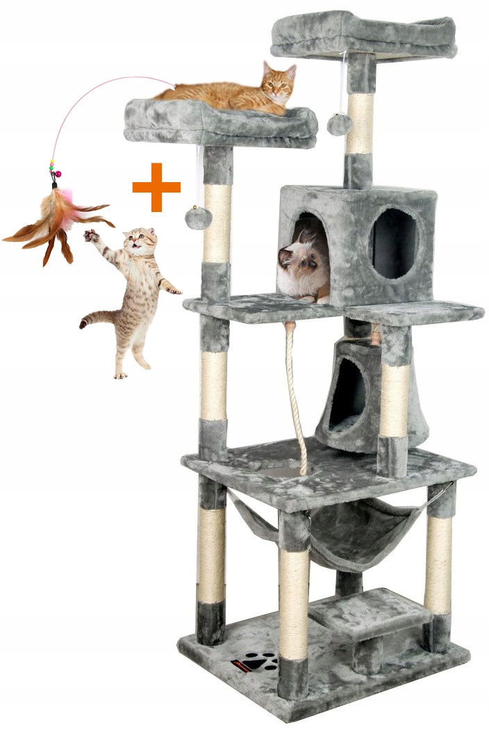 Drapak Dla Kota Domek Budka Drzewo Wieża XXL 170cm