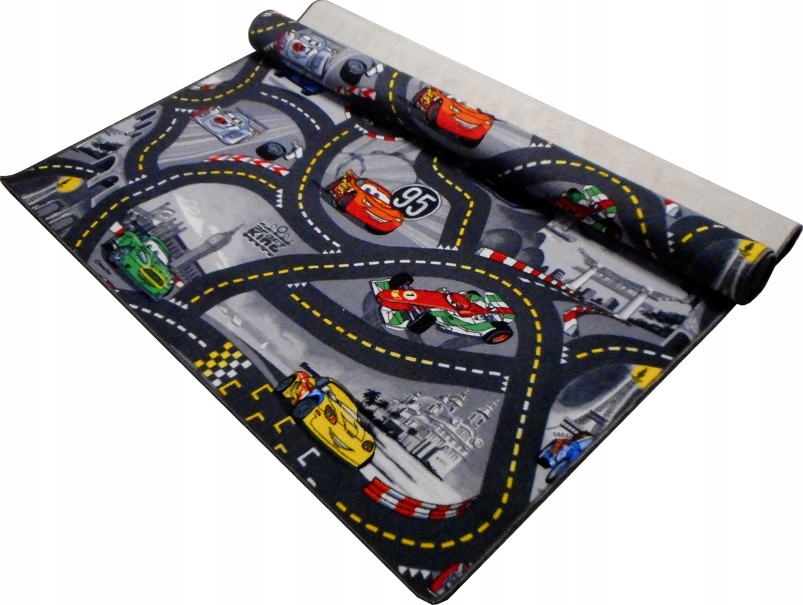 

Dywan Disney Cars Auta Ulice Chłopca 100x200 1x2