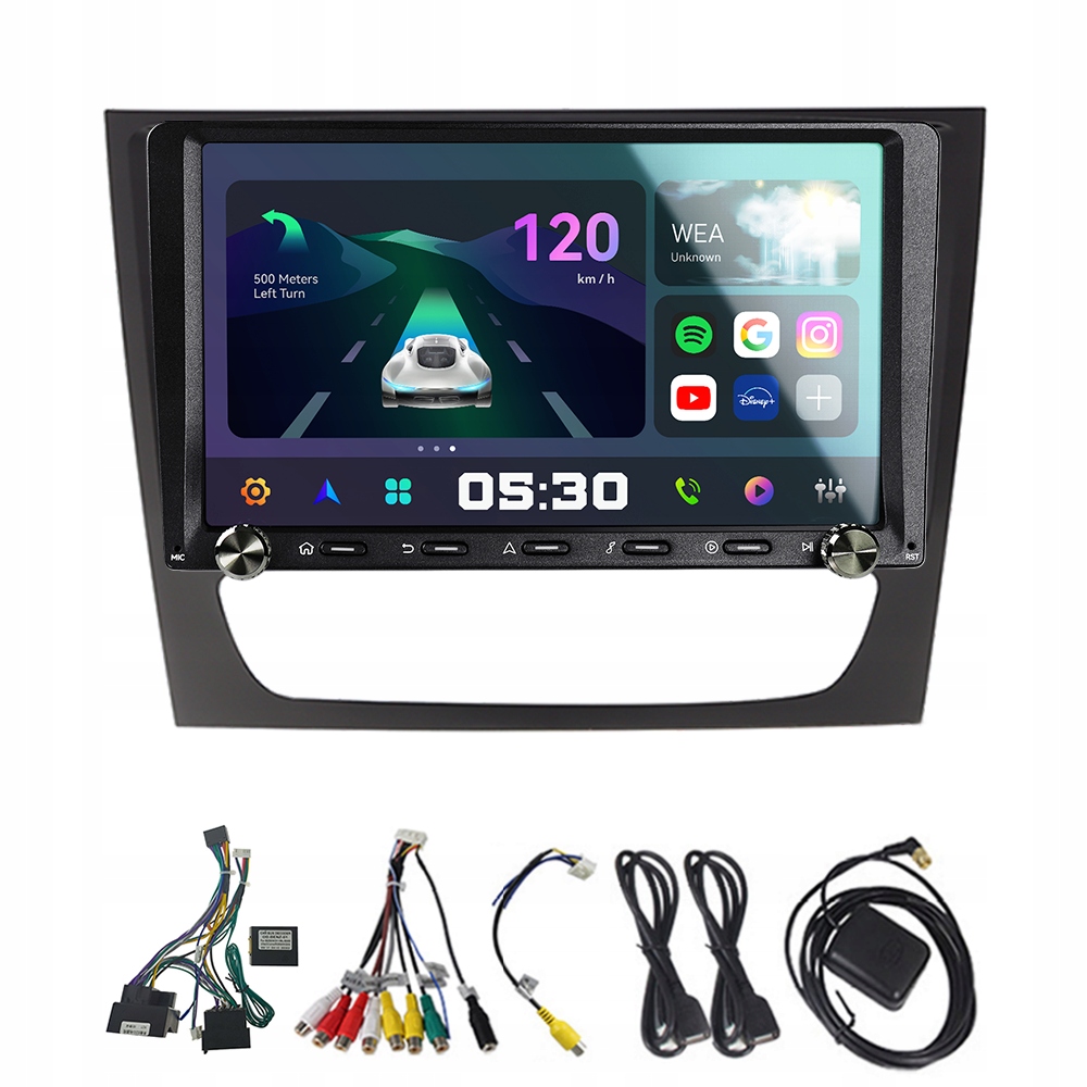 2Din Android 13 autorádio pro Mercedes Benz třídy E W211 2002-2008 Carplay