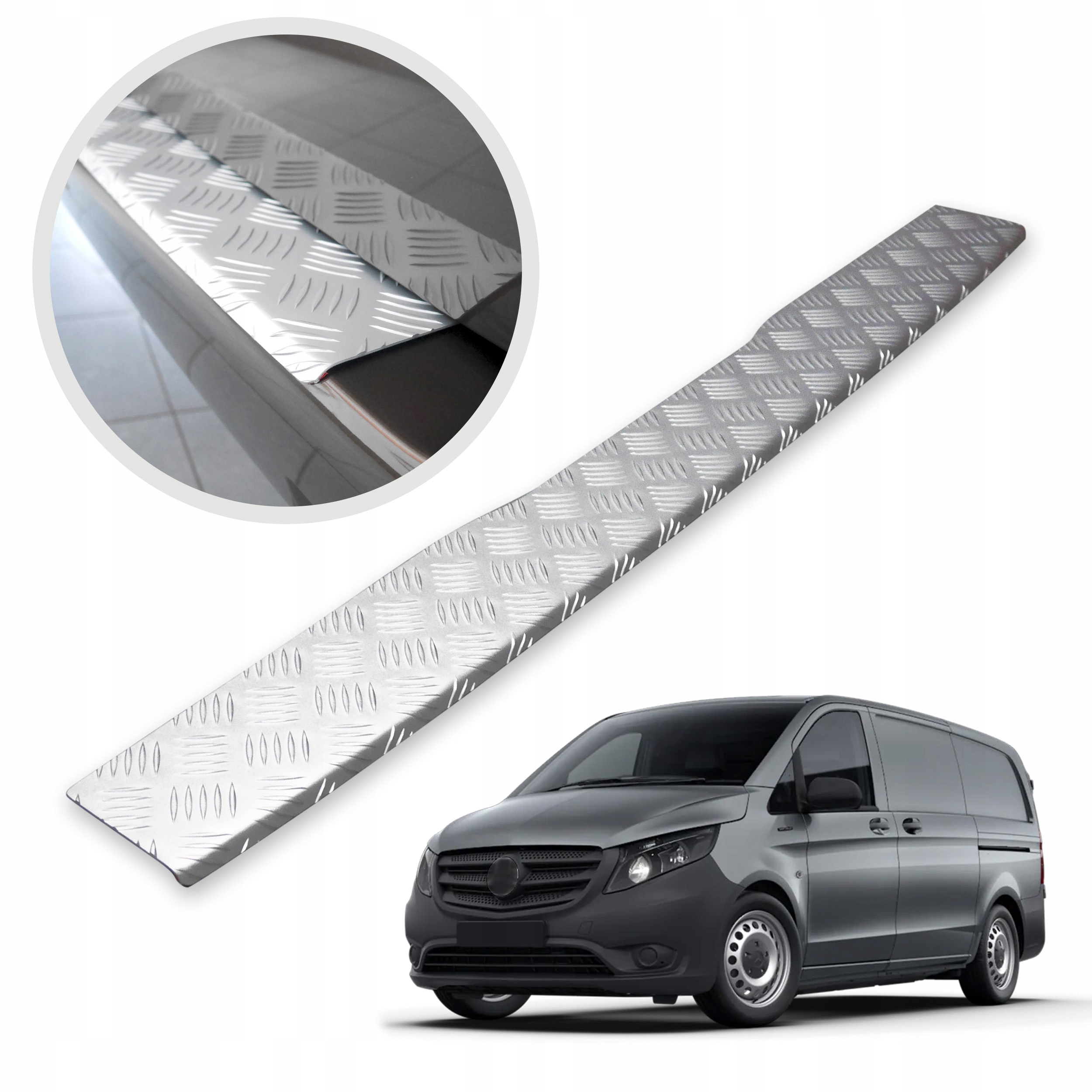 Ochranná lišta na nárazník pre Mercedes Vito V-klasa W447 2014-