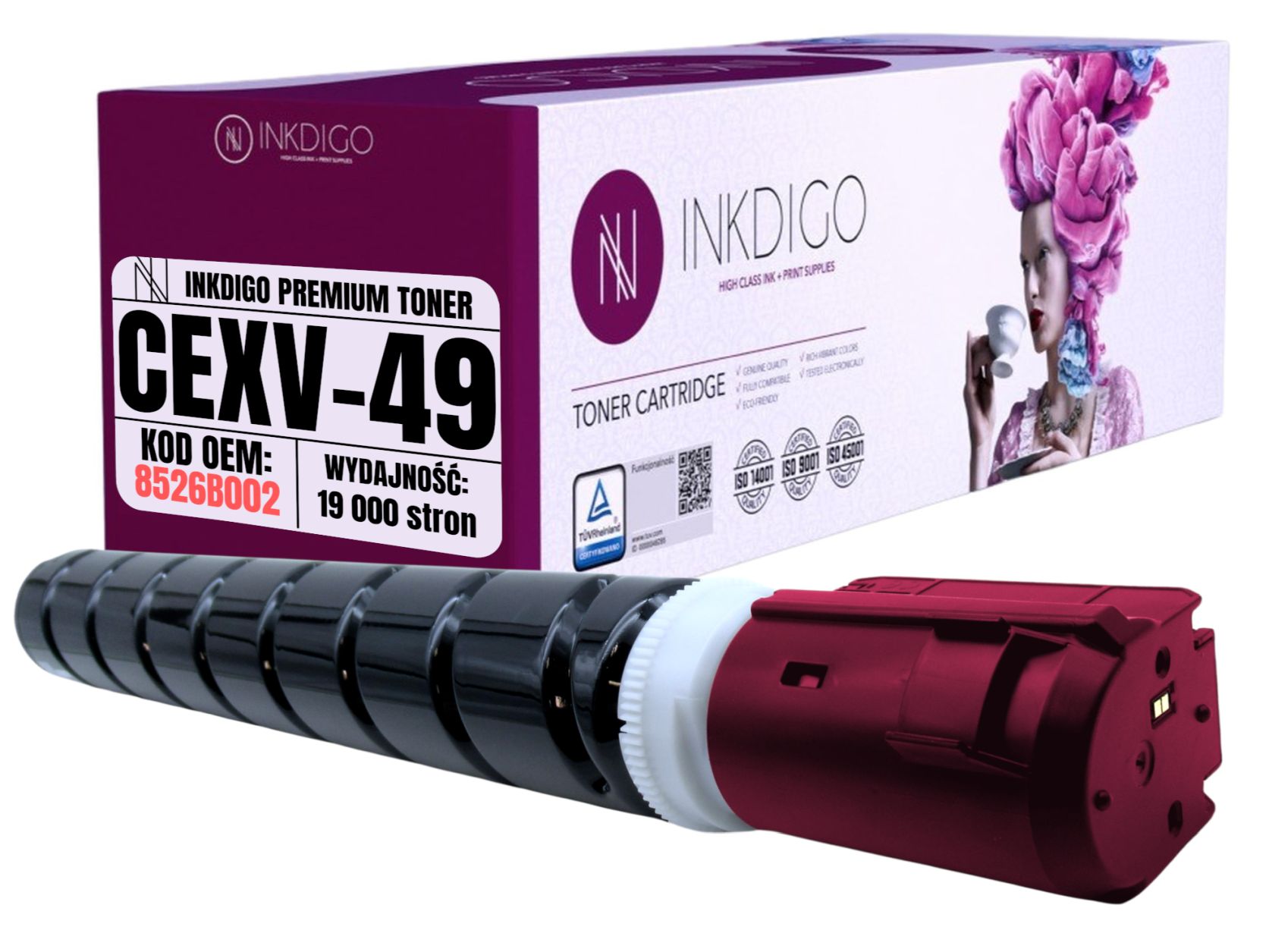 CEXV49 Náhradní toner pro Canon ImageRunner Advance DX C 3720 3725 3730
