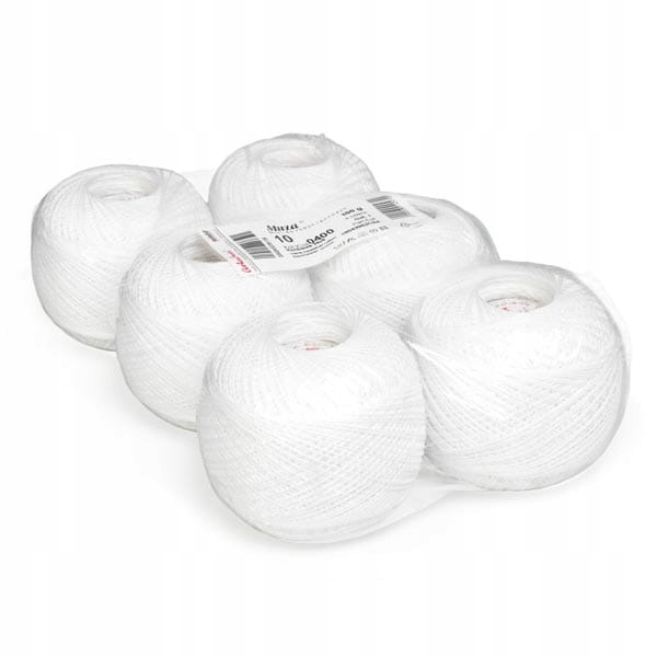 Kordonek Ariadna Muza 10 0400 biały 6szt