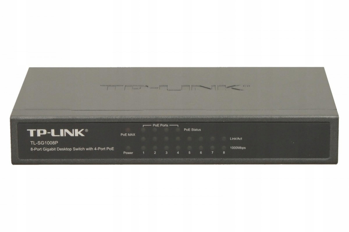 Tp-link SG1008P switch 8x1GB PoE