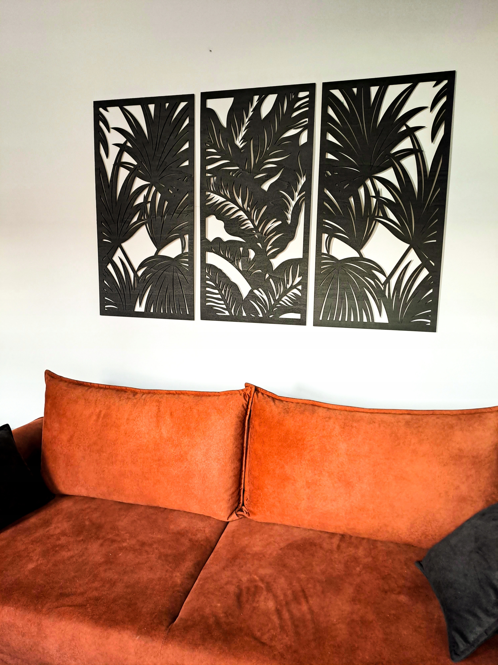 3D NOWOCZESNA DEKORACJA NA ŚCIANĘ, PALMY,TROPIKI,M