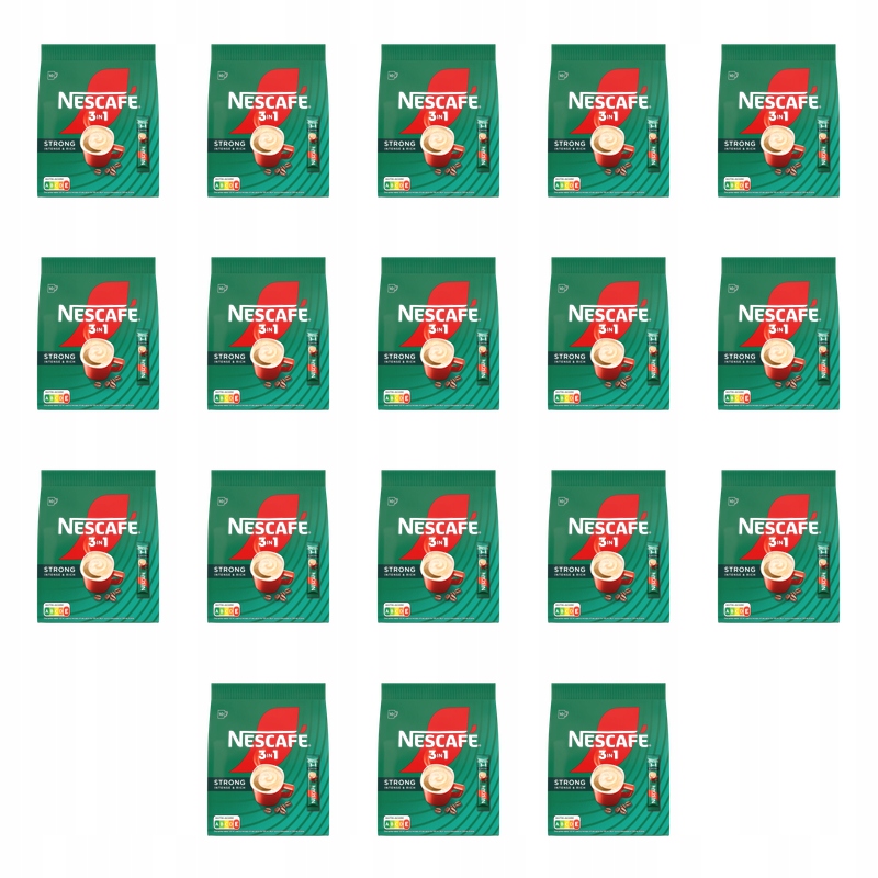 Nescafe 3in1 strong intense&rich 160g X18