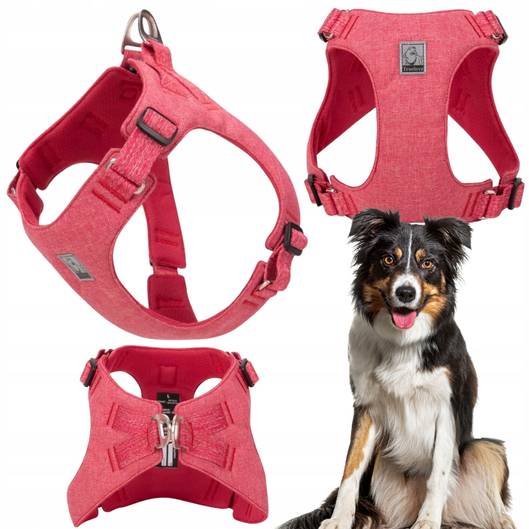 Levně Obojky Pro Psa Ultralehké, Jemné Truelove Wings Eco Červené XL