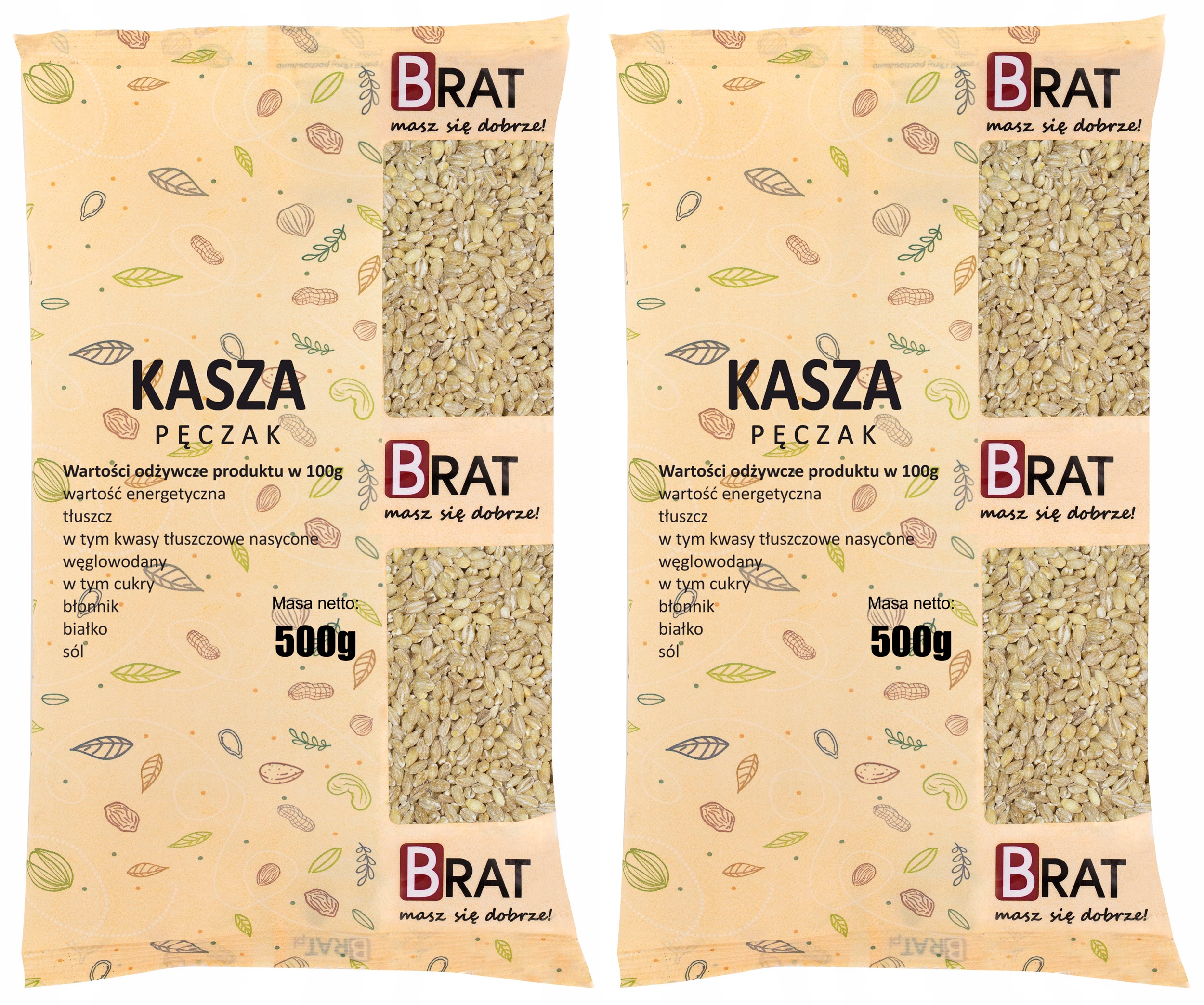 10X Brat Kroupová kaše 1kg (2x500g)