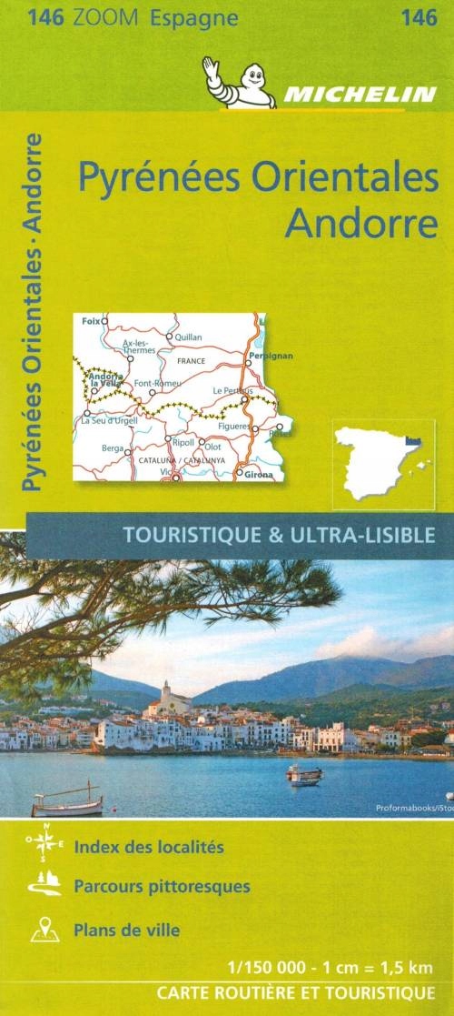 Pireneje Wschodnie Andora Mapa 146 Michelin