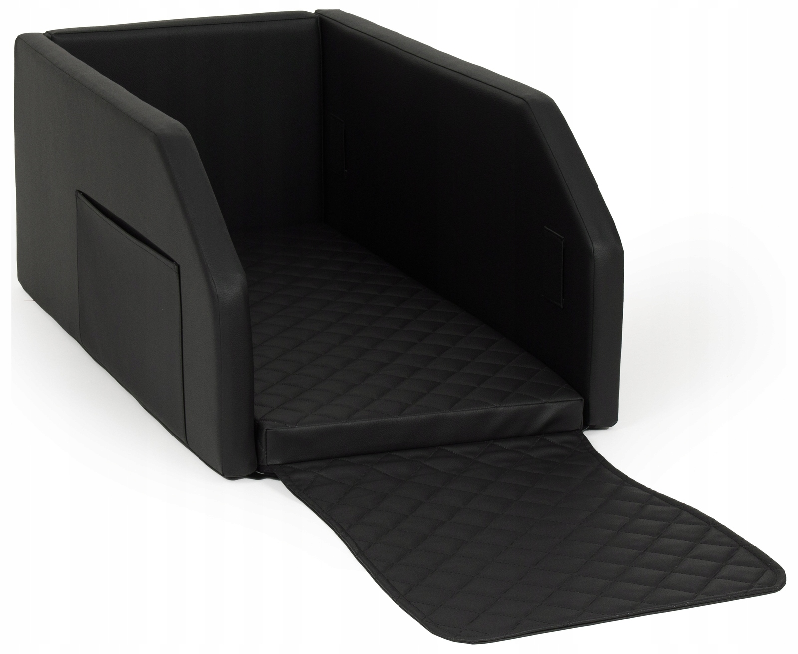 Levně Přepravka do auta pro psa Matrace 55 x 100 cm Černá