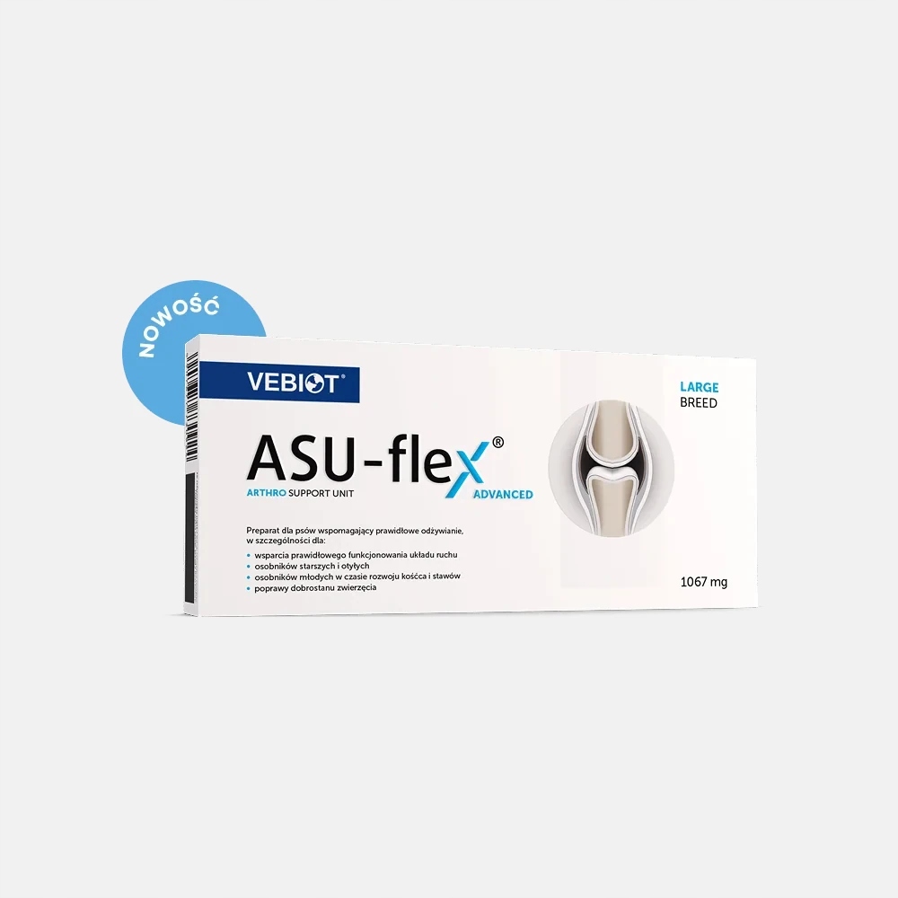 Asu-flex Advanced Vebiot preparat na stawy rasy duże od prod. Arthroxan