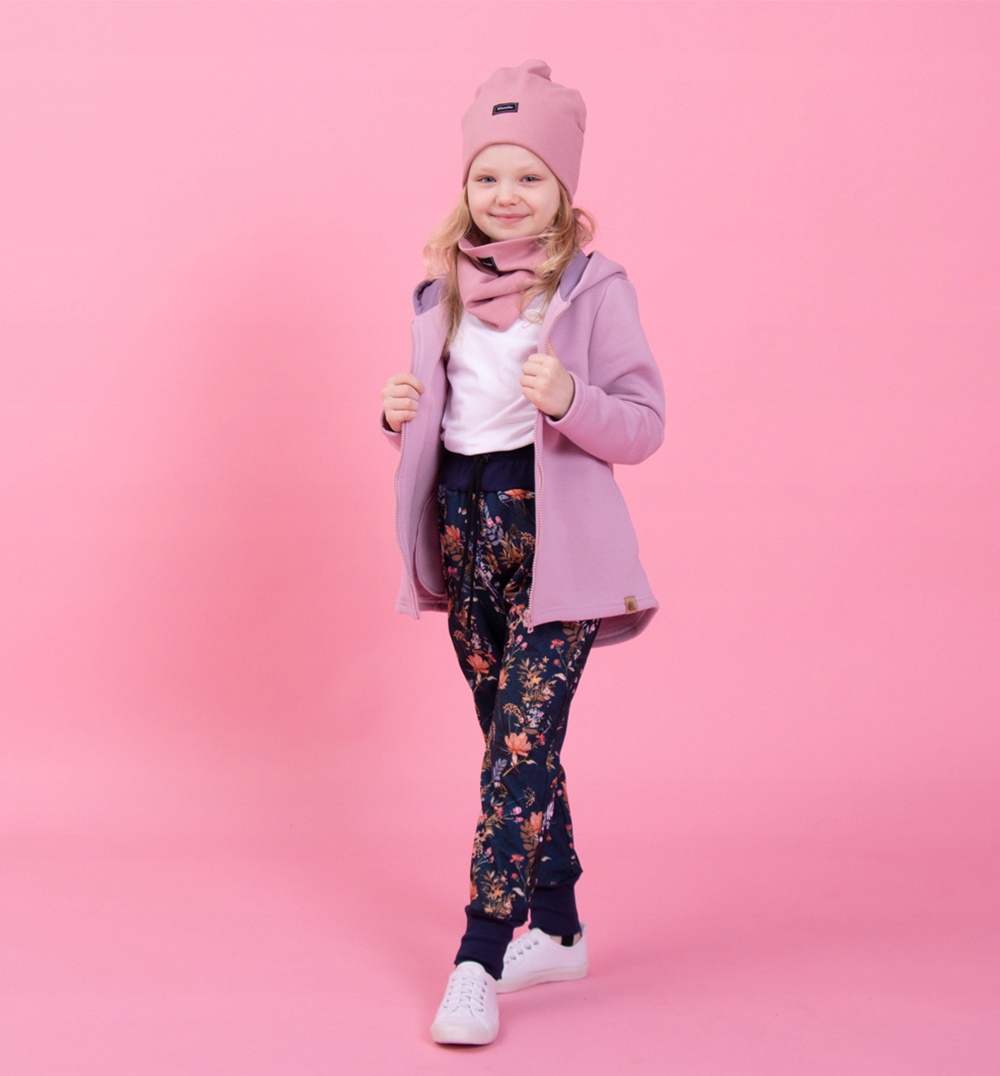 TuSzyte | Spodnie softshell dziewczęce R.110 Wzór dominujący kwiaty