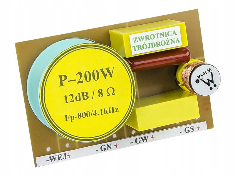 2× Zwrotnica głośnikowa trójdrożna 200 W 8 ohm