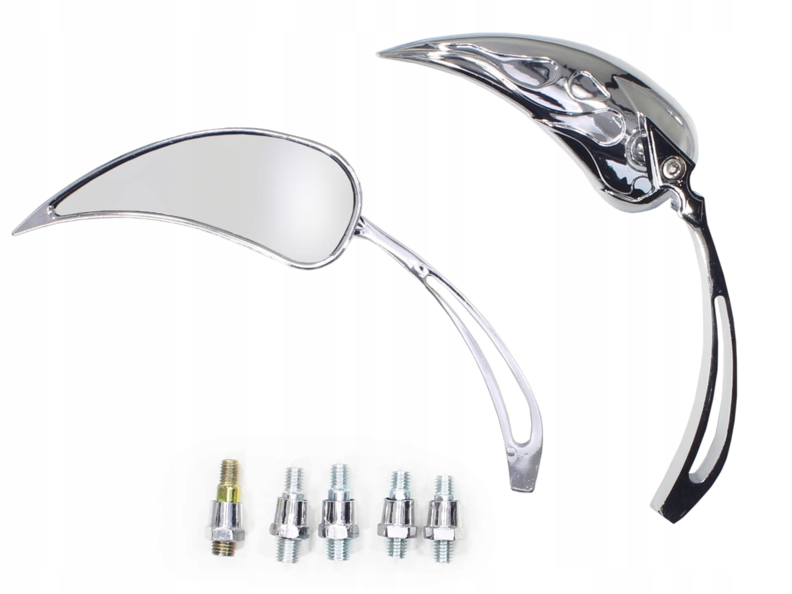 LUSTERKA MOTOCYKLOWE ŁEZKI chopper custom bober