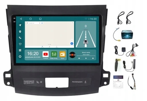 Rádio Navigácia Outlander Peugeot 4007 Carplay Android 8/256GB Sim