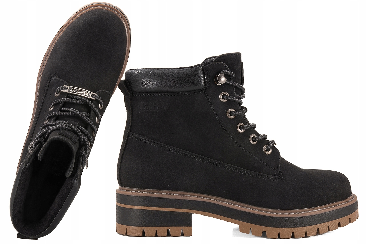 Big Star 00274A290 Zimní Boty Kotníkové Boty Trapery Zateplené Dámské 36