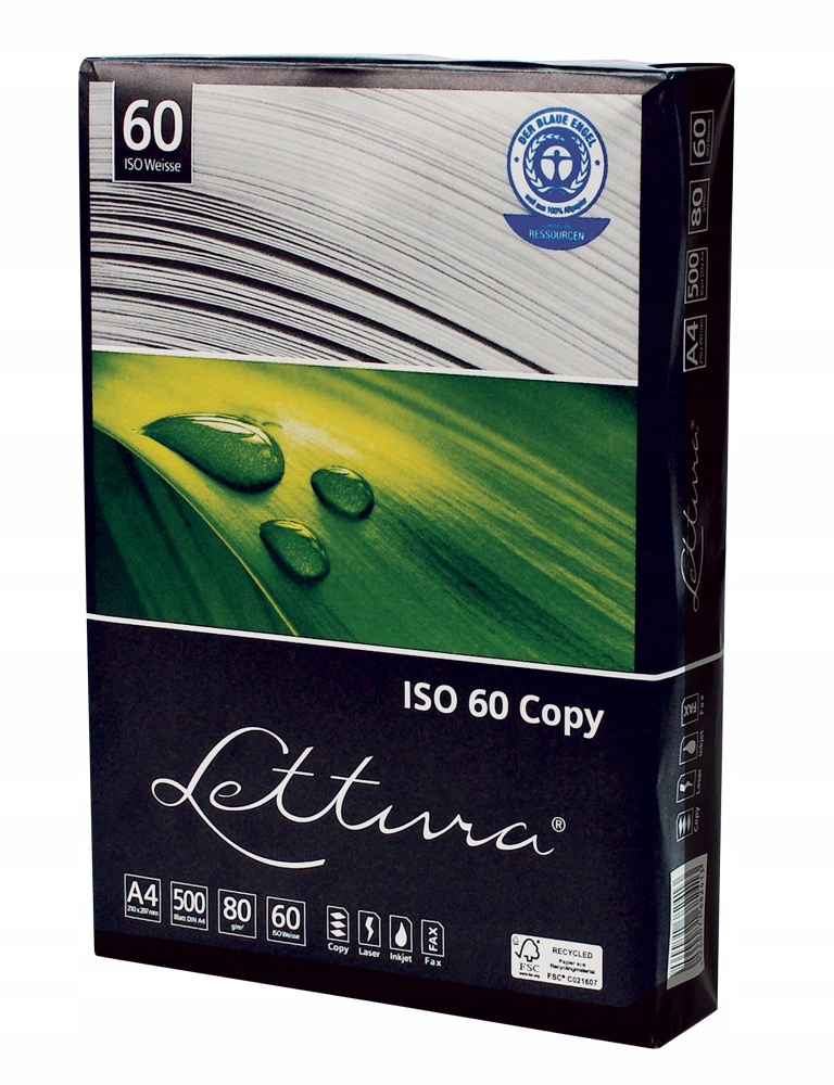 

Papier ksero Lettura A4 80g ekologiczny ISO60
