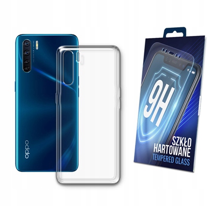 

Etui Silikonowe + Szkło do Oppo A91 Pokrowiec