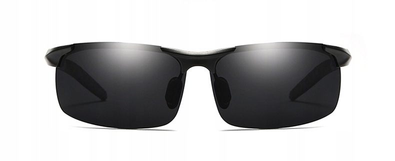 bigEYE - OKULARY POLARYZACYJNE MĘSKIE KIEROWCÓW ALUMINIUM Premium - ZESTAW Model FORCE CZARNE
