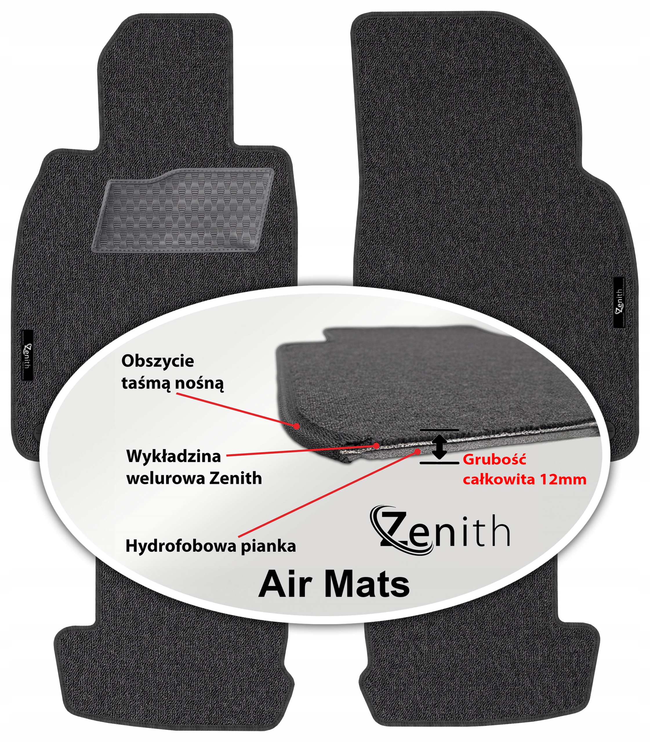 Porsche 911 971 2010-2019 Velúrové koberčeky do auta Zenith Air Mats