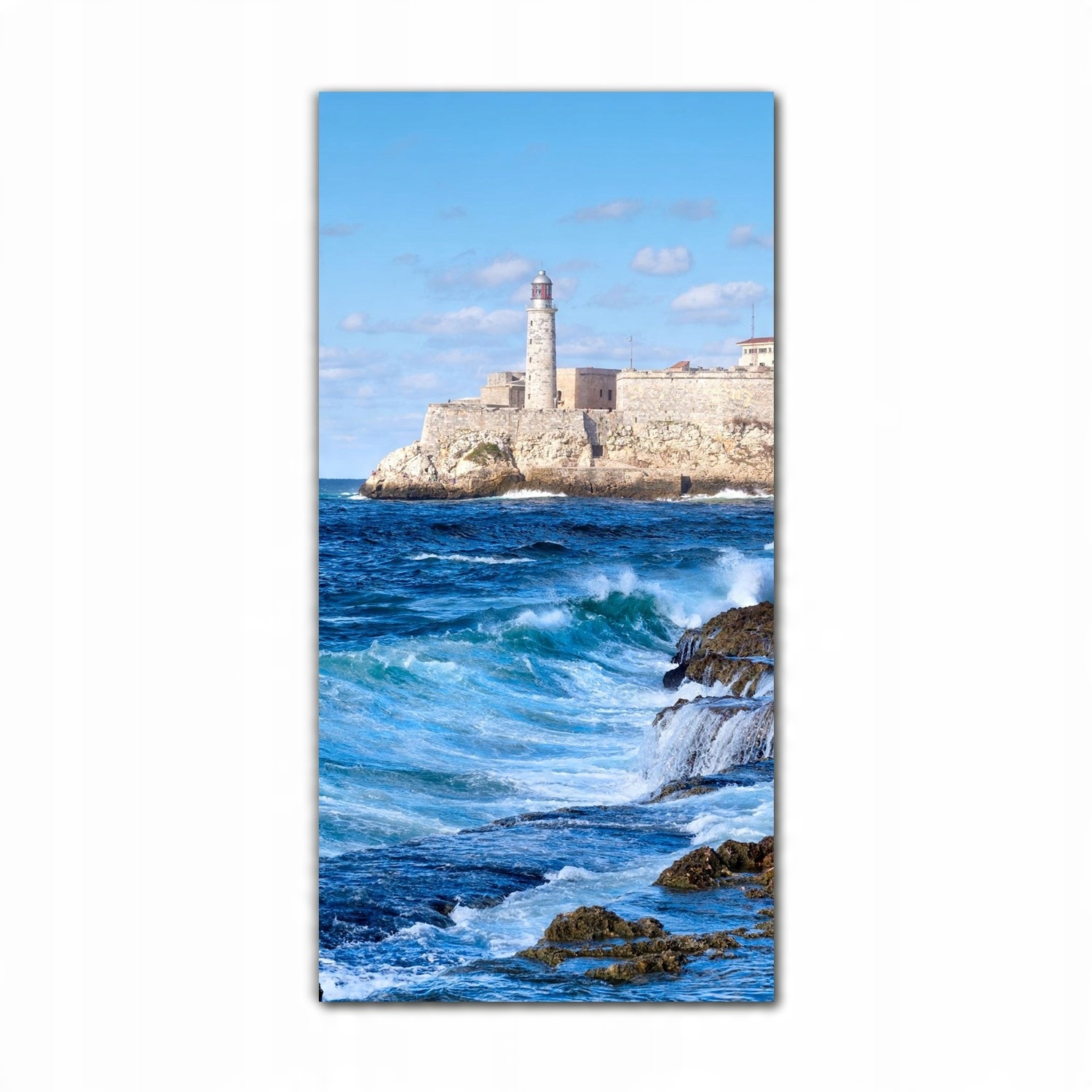 

Obraz na szkle nowoczesny 70x140 Fale ocean Kuba