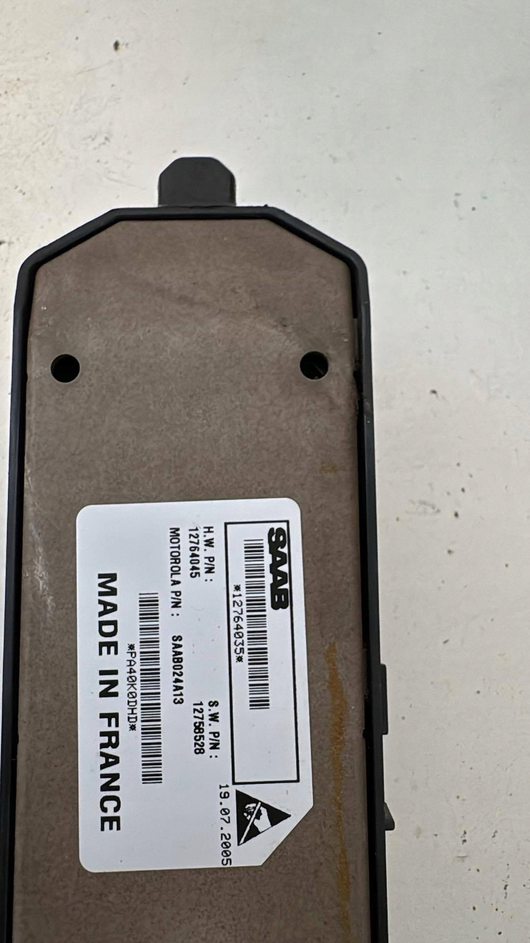 button windows right front SAAB 93 9-3 12764035 window control switch
