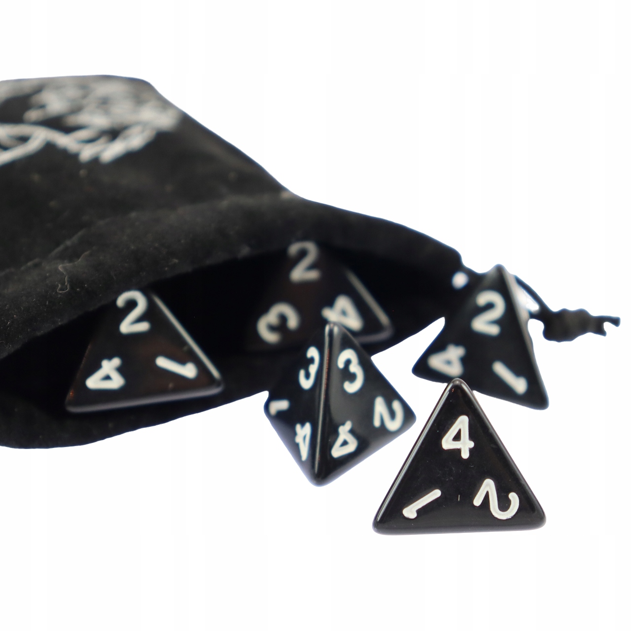 ZESTAW 2 KOSTEK K4 RPG CZARNA KOŚĆ CZTEROŚCIENNA Producent RGFK