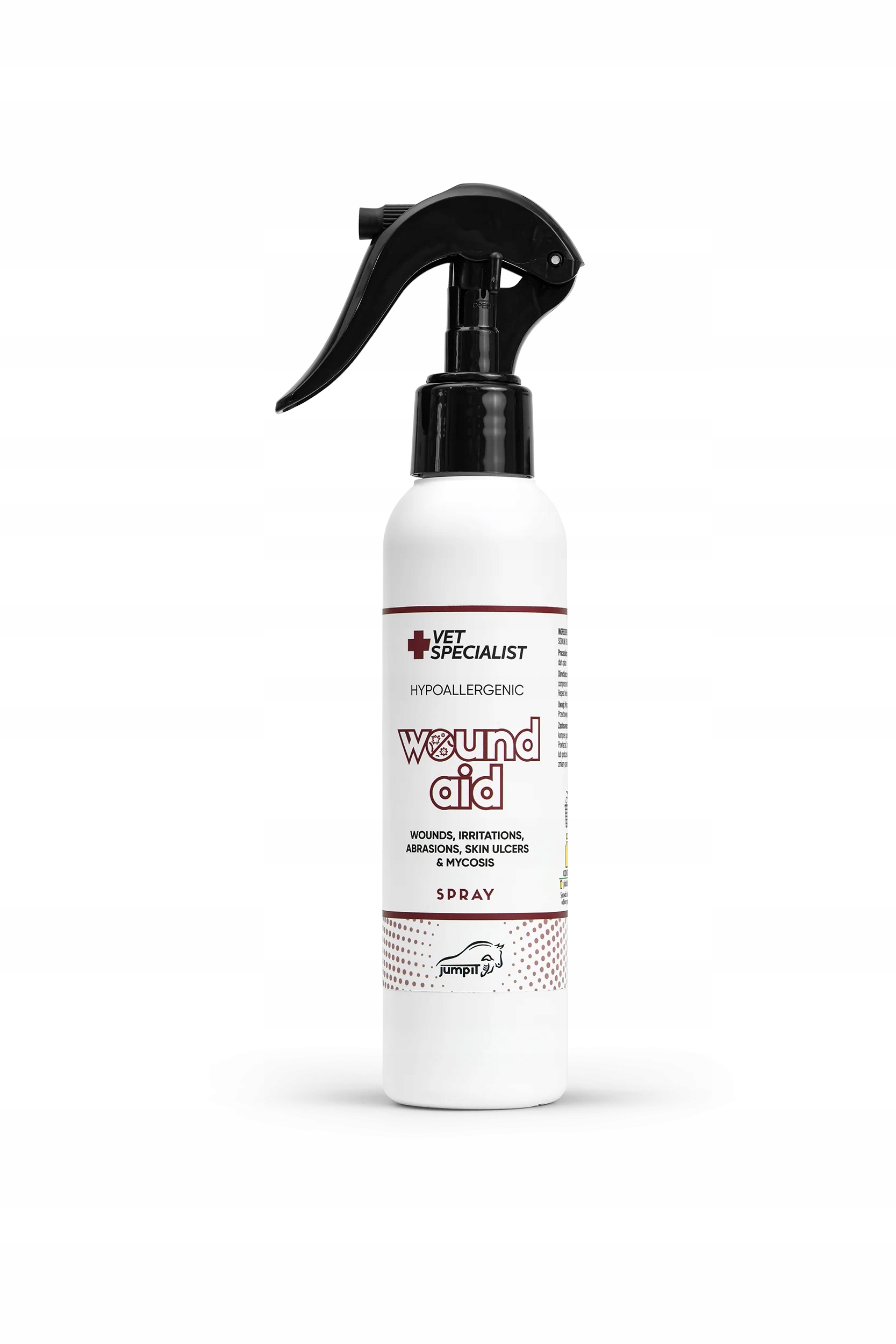 Płyn preparat dla koni na świeże rany Jump It Wound Aid spray 150 ml