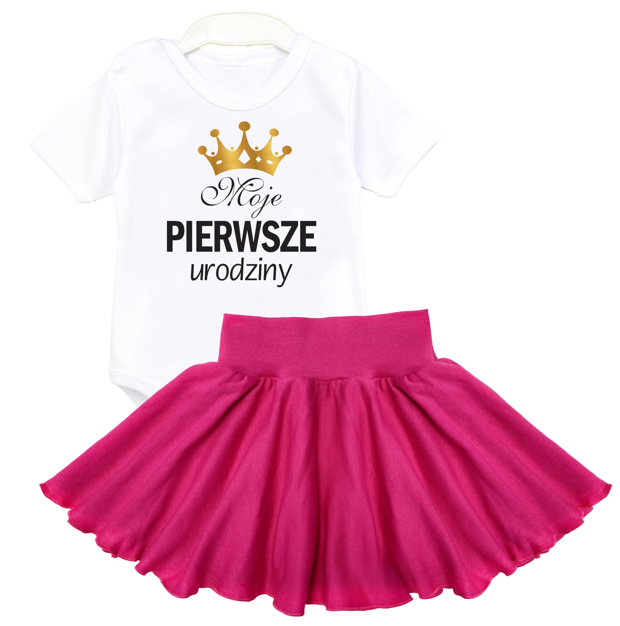 

Komplet body spódniczka Pierwsze urodziny Rok 86