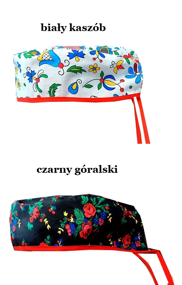 BANDAMKA GASTRONOMICZNA CZAPKA - KUCHARSKA 3KOLORY Model bandamka