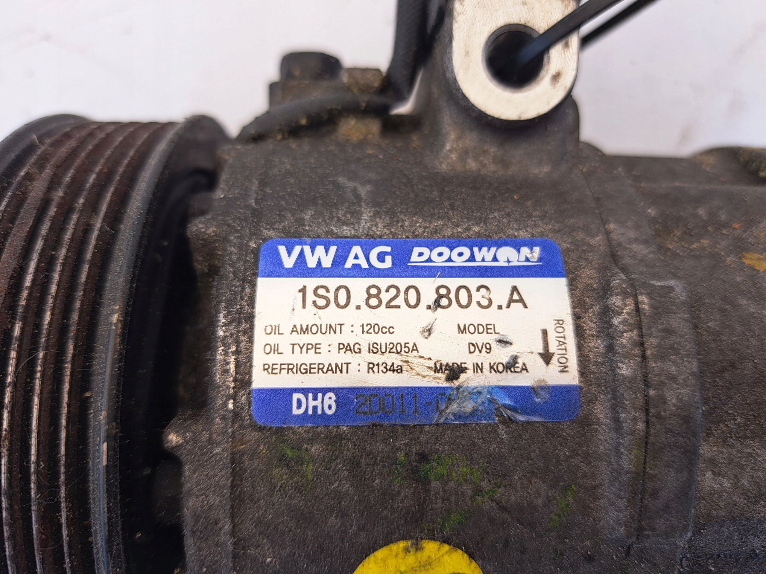 VW UP SKODA CITIGO 1S0820803A compressor KLIMATYZAC