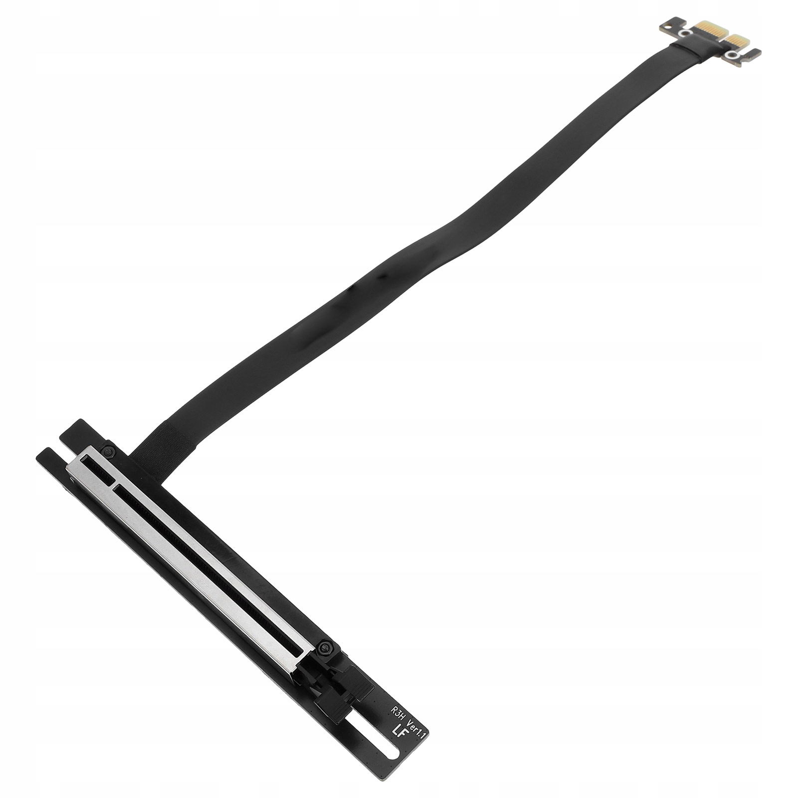 PRZEDŁUŻACZ/RISER PCI-E 1X DO 16X, 90 STOPNI, 20CM, Z DŹWIĘKIEM