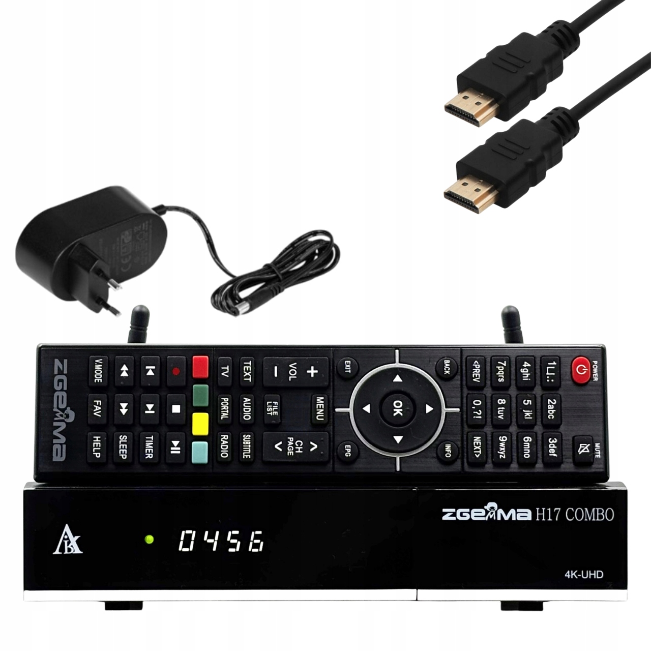 Zgemma H17 Combo Wi-Fi Dekoder 4K ENIGMA2 E2 Iptv Cccam OsCam