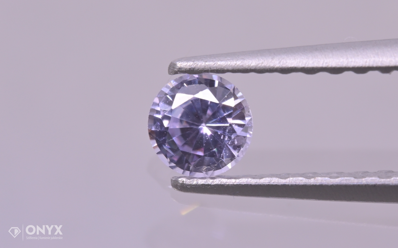 Fazetovaný safír kulatý fi 3,5 mm