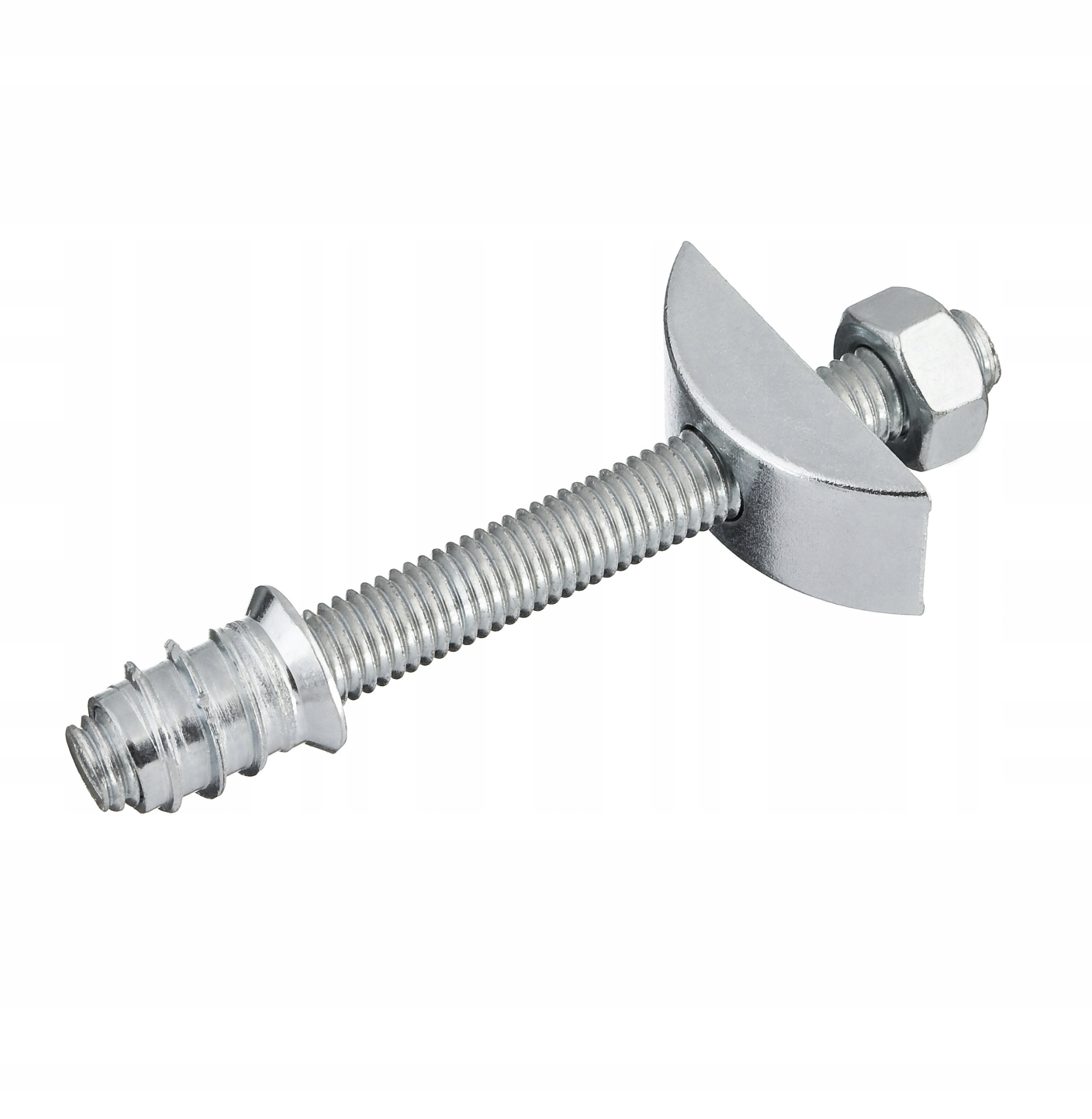 Silný konektor M10 pre nábytok Ø 45 schodov, stoly, postele, 90-stupňové spojenie