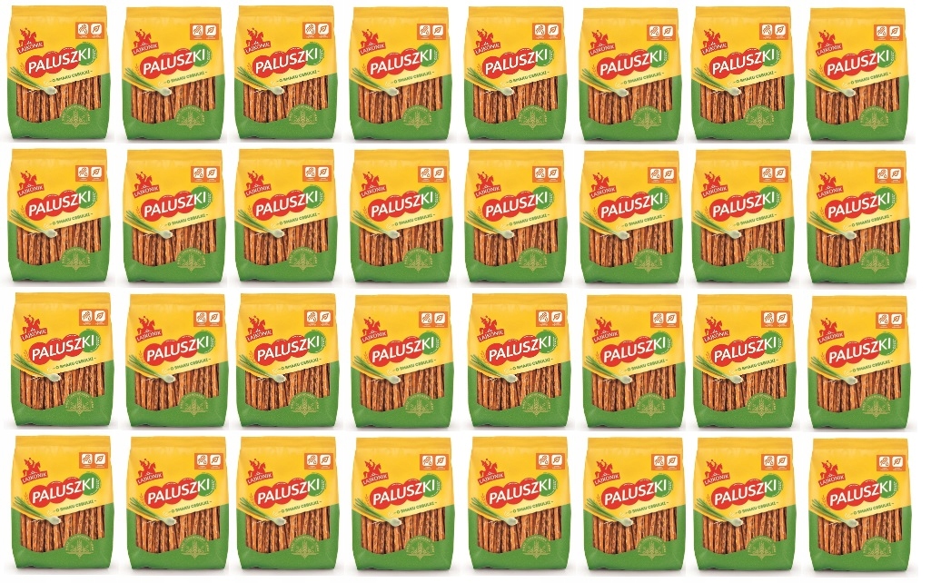 Levně 32 x 150 g Lajkonik Tyčinky s příchutí cibulky Karton