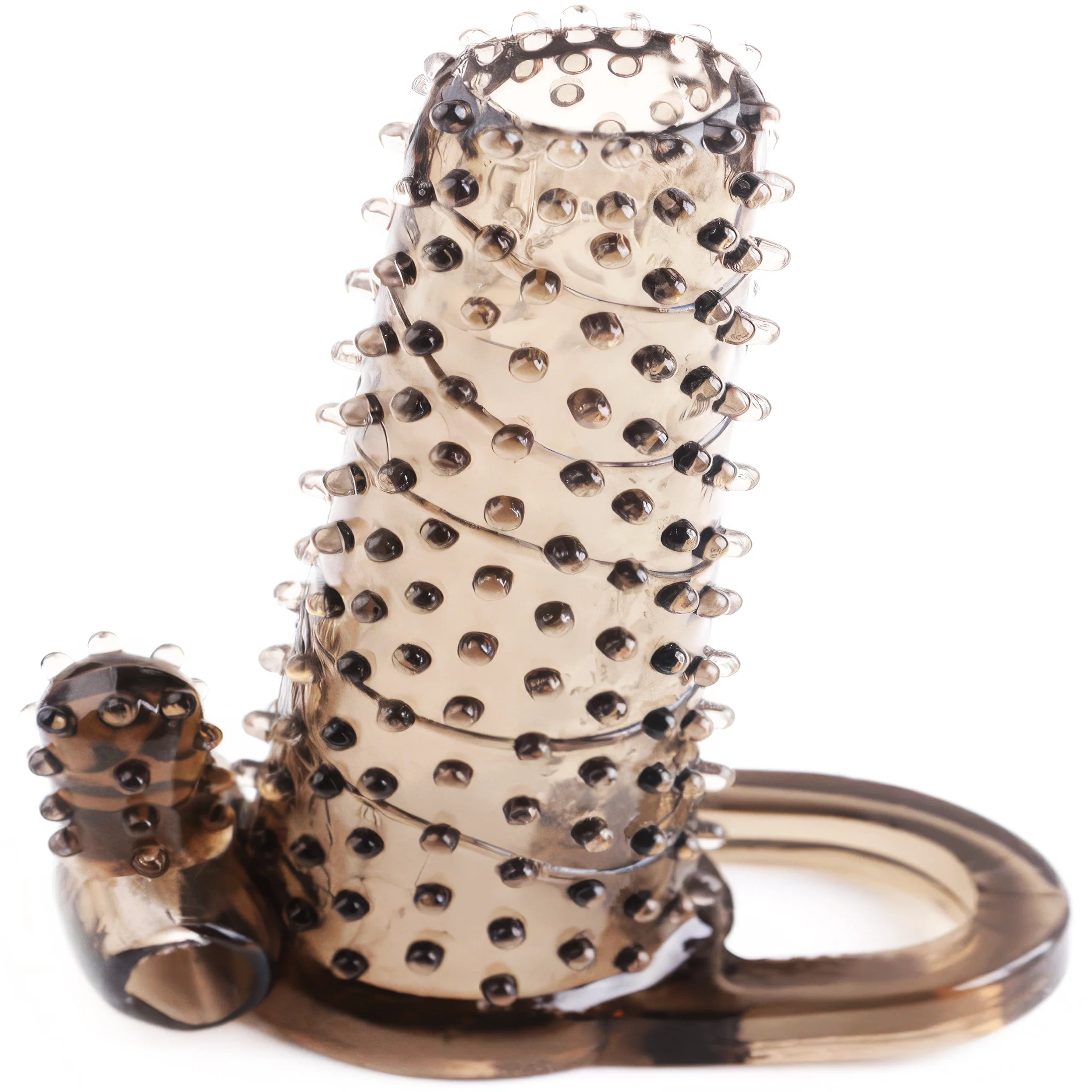 СТИМУЛИРУЮЩАЯ ЭРЕКЦИЯ ПЕНИС РУКАВ ЯИЧКА С МАССАЖНЫМ ВИБРАТОРОМ