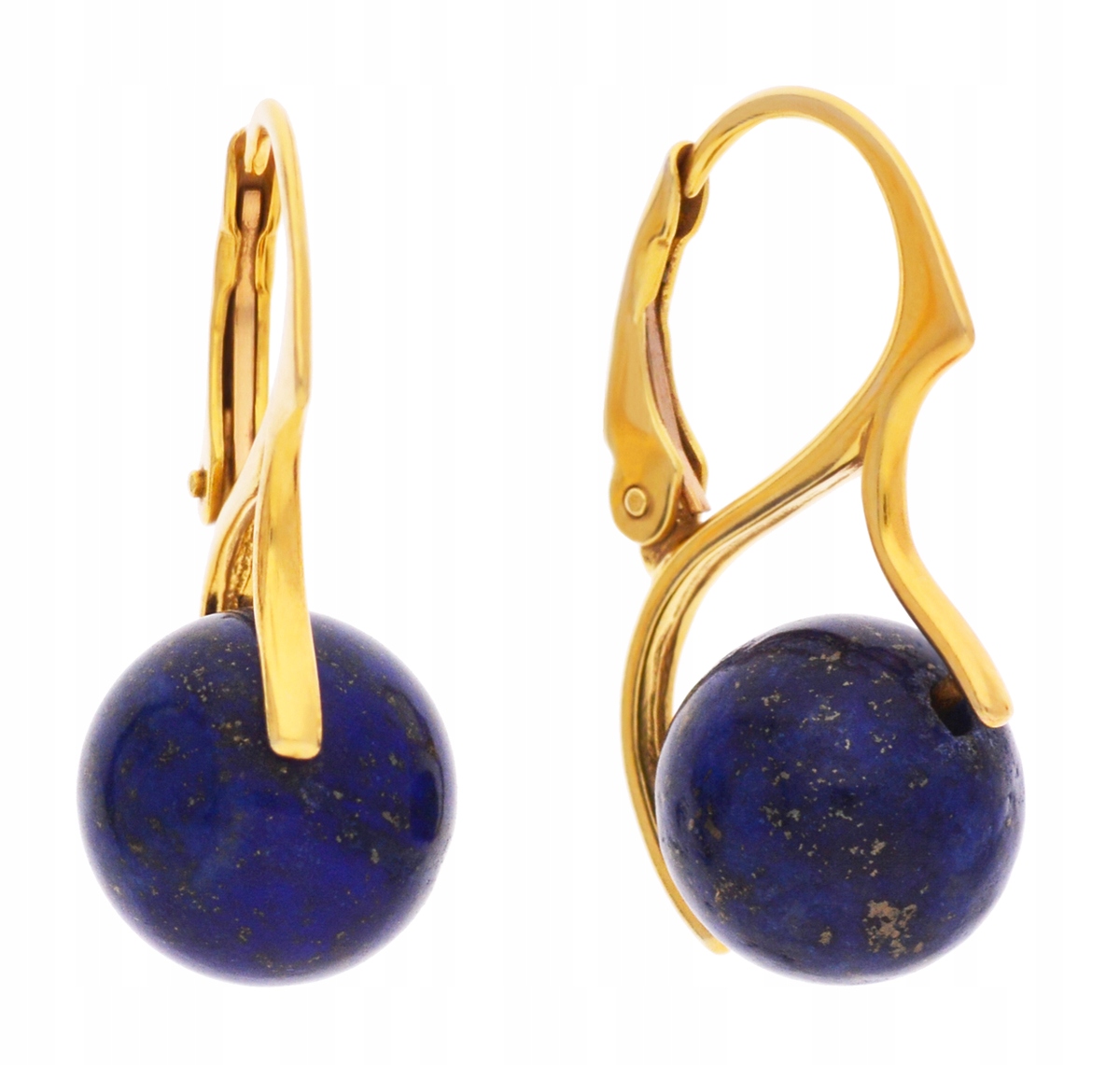 

Kolczyki srebrne naturalne lapis lazuli srebro 925