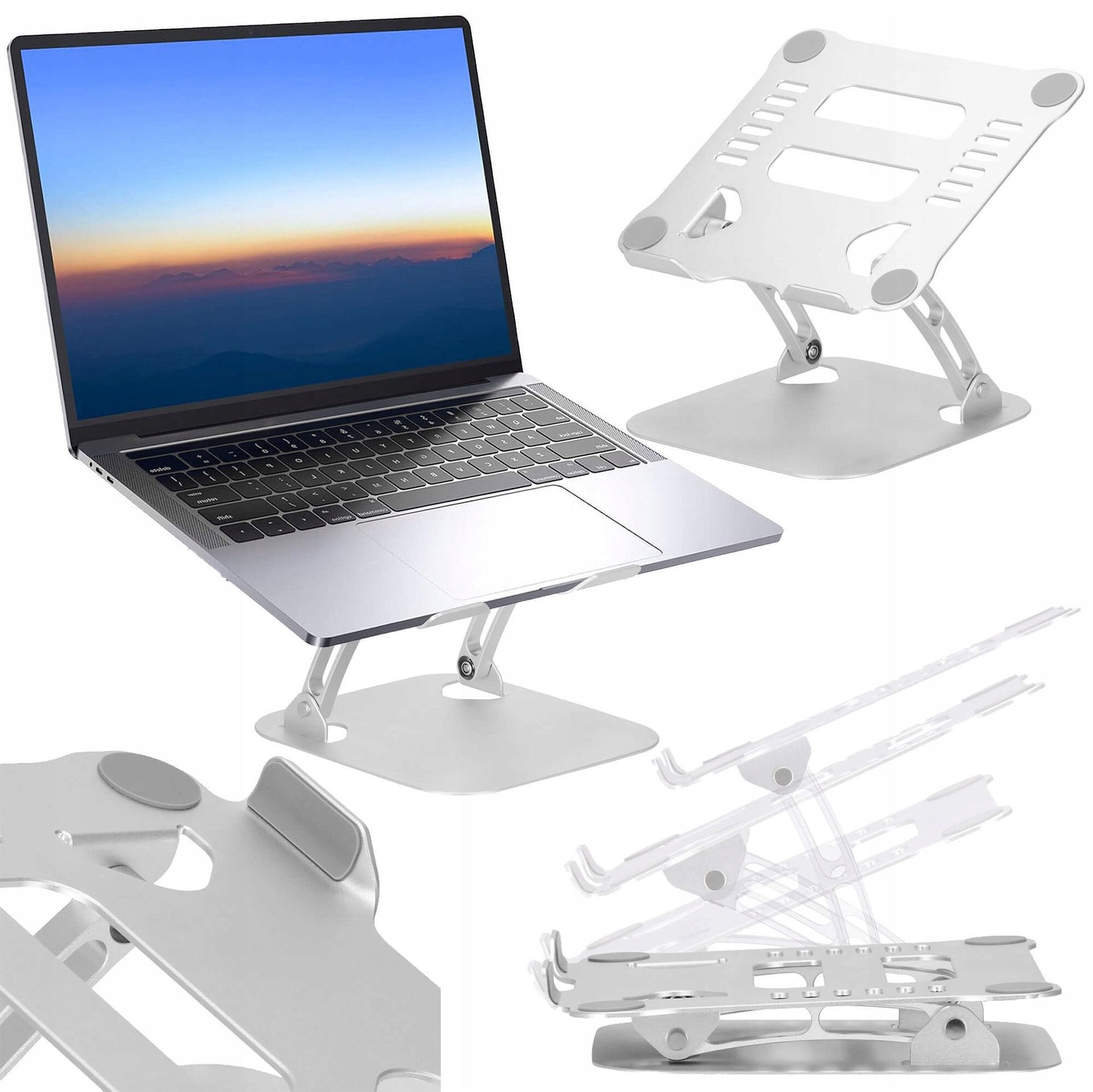 Skládací Podstavec Pod Notebook, Nastavitelný, Kovový, Skládací Stojan