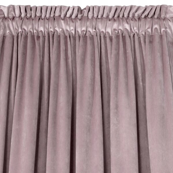 

D91 Zasłona Designerska 135X300 Velvet Rosa Puder