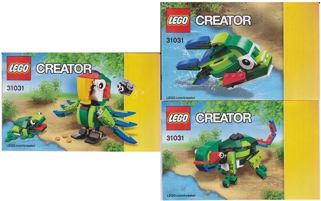 Lego Creator 3w1 31031 Zwierzęta z lasu*100% instr Numer produktu 31031