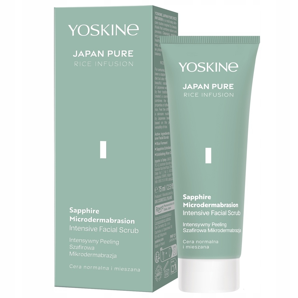 Yoskine Japan Pure Mikrodermabrazja Odmładzająca Peeling Szafirowy 75ml