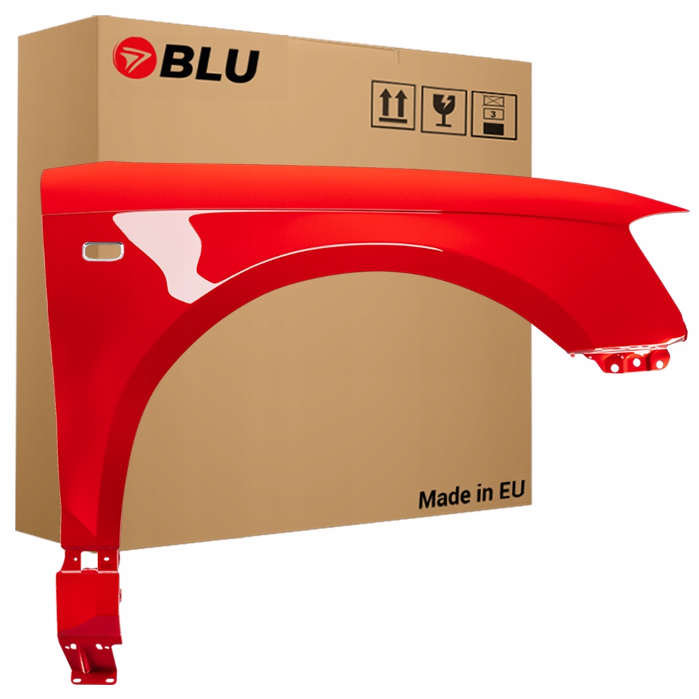 Blu Blatník Audi A3 8P LY3H pravý červený 03-08 přední Pozink LaserRot Laser