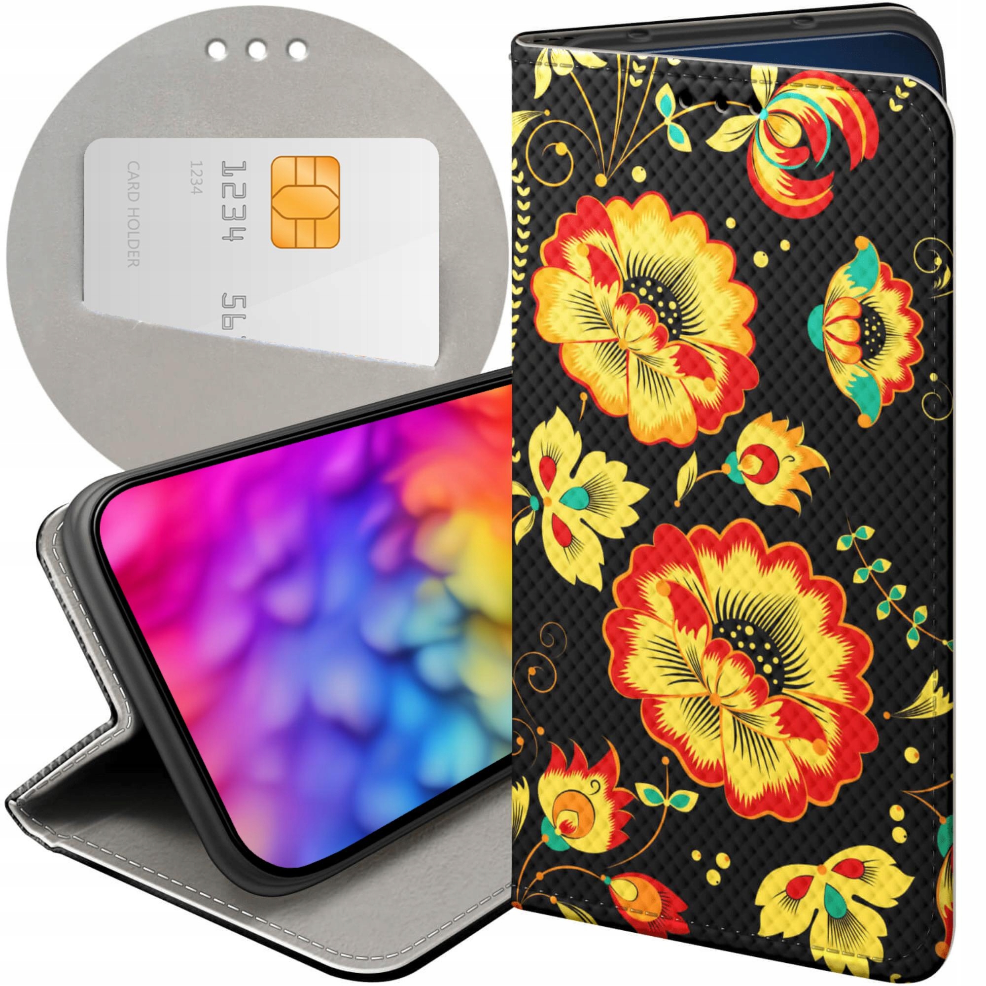 Etui Z Klapką Do Honor MAGIC7 Pro Folk Ludowe Folklorystyczne Futerał