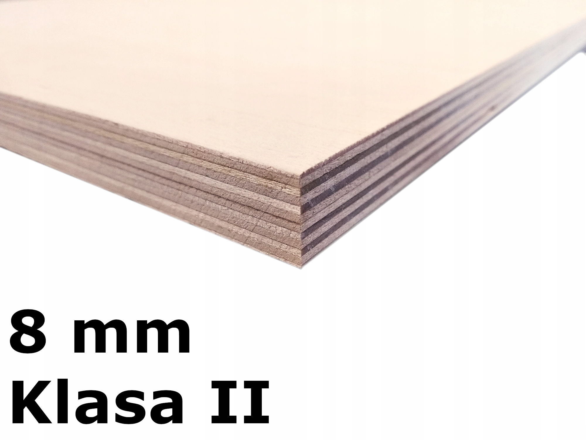 SKLEJKA 8MM FORMATKA DO LASERA CNC - 14x75 CM KL 2