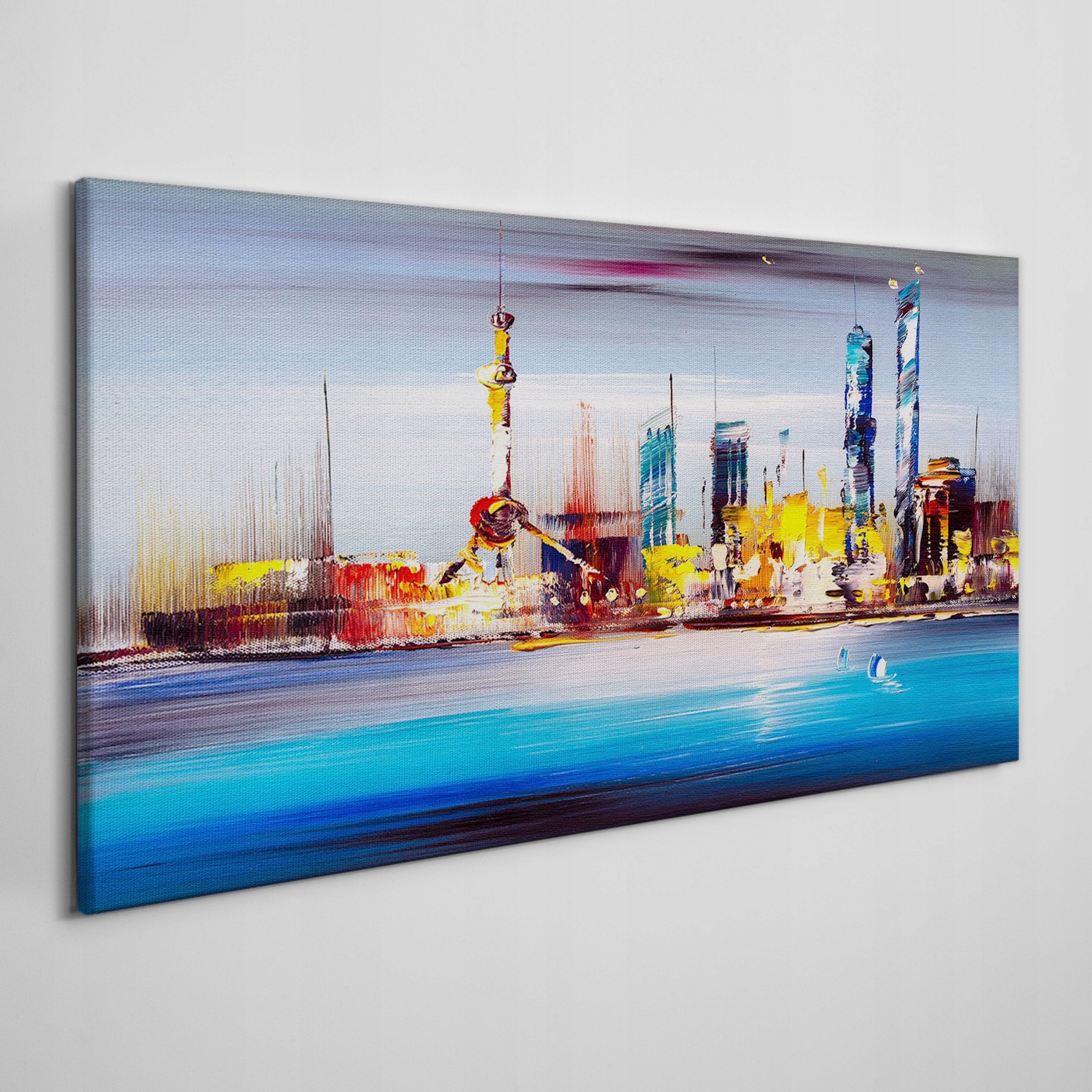 

Ścienny fotoobraz na płótnie Miasto morze 120x60
